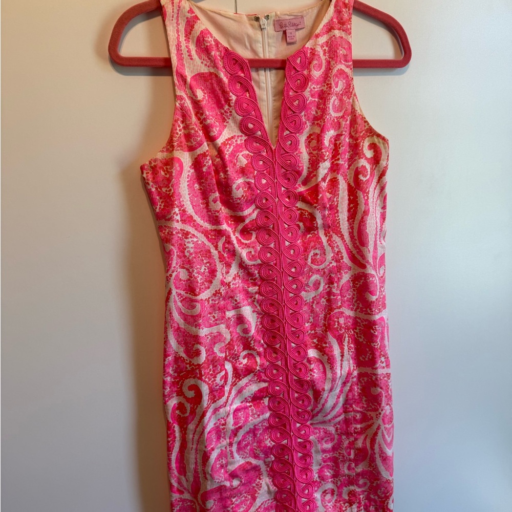 Lilly Pulitzer Vibrant Pink Swirl Mini Dress